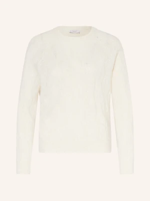 Peserico Sweter Z Dodatkiem Alpaki I Cekinami weiss