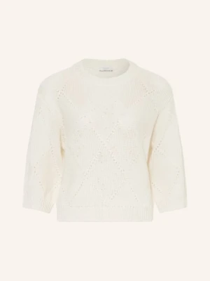 Peserico Sweter Z Rękawami 3/4 I Cekinami weiss