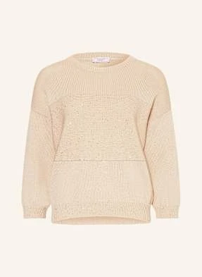 Peserico Sweter Z Rękawem 3/4 beige