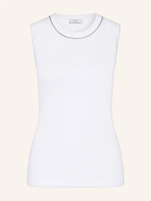 Peserico Top Z Ozdobnymi Kamykami weiss