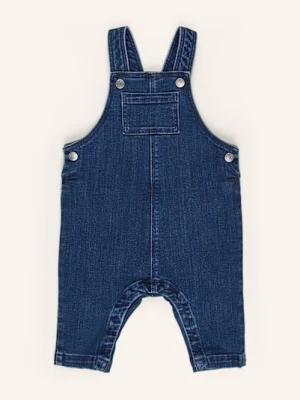 Petit Bateau Dżinsowe Spodnie Ogrodniczki blau