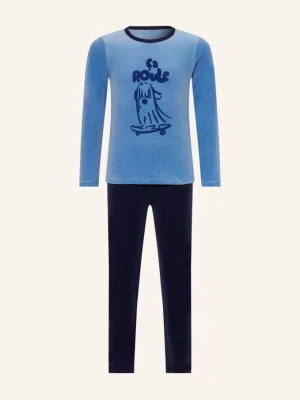 Petit Bateau Piżama blau granatowy