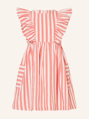 Petit Bateau Sukienka Z Falbanami orange