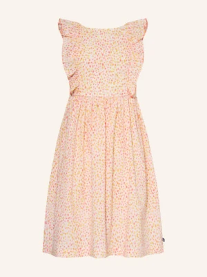 Petit Bateau Sukienka Z Falbanami rosa