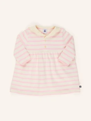 Petit Bateau Sukienka Z Falbanami weiss