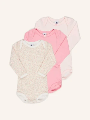 Petit Bateau Zestaw 3 Body rosa różowy