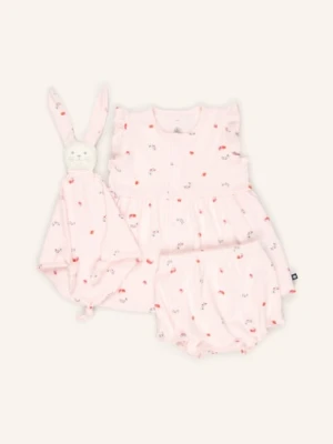 Petit Bateau Zestaw: Sukienka, Szorty I Chusta rosa