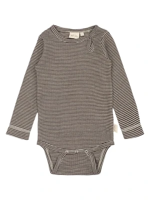 Petit Piao Body w kolorze brązowo-beżowym rozmiar: 86