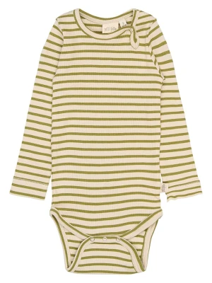 Petit Piao Body w kolorze oliwkowo-beżowym rozmiar: 92