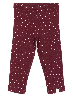 Petit Piao Legginsy "Modal Heart" w kolorze czerwonym rozmiar: 92