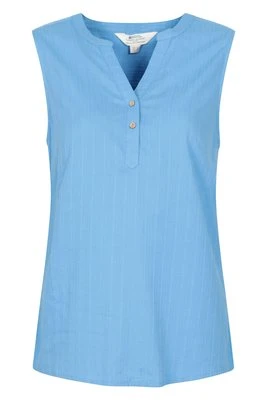 Petra - damska koszula bawełniana bez rękawów - Blue Mountain Warehouse