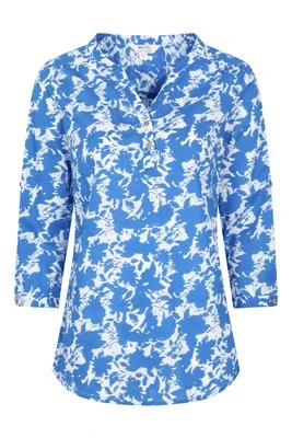 Petra Drukowana Koszula Damska z 3/4 Rękawem - Blue Mountain Warehouse