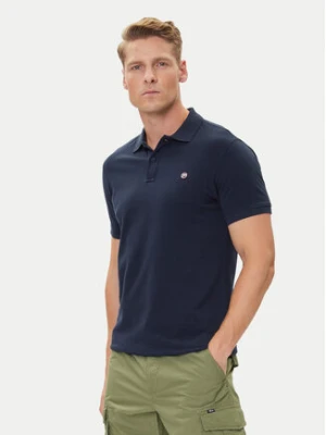 Petrol Industries Polo M-ROS-POL002 Granatowy Regular Fit