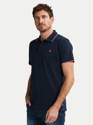 Petrol Industries Polo -ROS-POL003 Granatowy Regular Fit