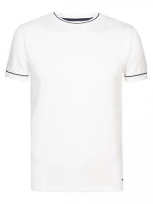Petrol Industries T-Shirt M-1030-KWR204 Biały Slim Fit