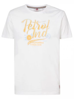 Petrol Industries T-Shirt M-1030-TSR682 Biały Regular Fit