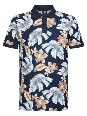 Petrol Koszulka polo w kolorze granatowym rozmiar: M