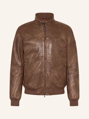 Peuterey Kurtka Puchowa Fionia Tt Ze Skóry braun