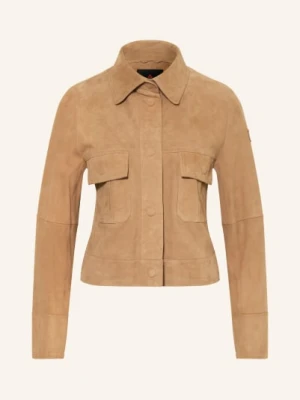 Peuterey Kurtka Skórzana Era beige