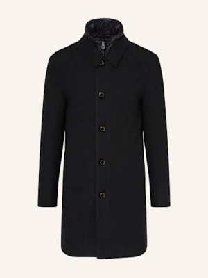 Peuterey Płaszcz Wełniany Fionnghal schwarz