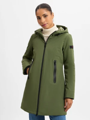 PEUTEREY Płaszcz zimowy damski - TELIA TA 01 Kobiety Sztuczne włókno zielony jednolity,