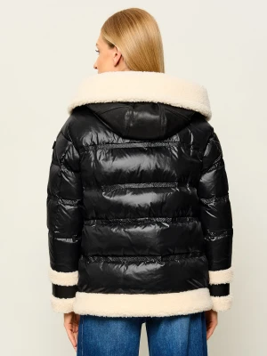 Peuterey Puchowa kurtka Kunto Bg | shearling | Regular Fit | z dodatkiem wełny czarny