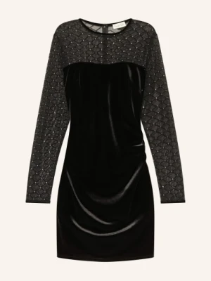 Phase Eight Aksamitna Sukienka Amberose Z Kamieniami Ozdobnymi schwarz