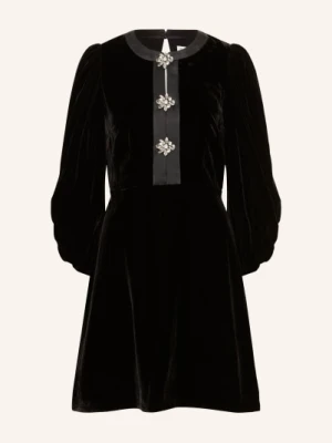 Phase Eight Aksamitna Sukienka Heidi Z Kamieniami Ozdobnymi schwarz