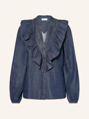 Phase Eight Bluzka Jeansowa Alexia Z Falbanami blau