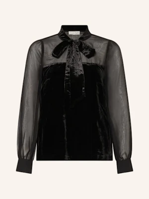 Phase Eight Bluzka Z Wiązaniem Pod Szyją Raye Z Mieszanki Materiałów schwarz
