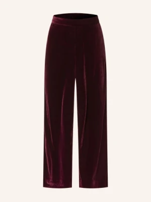 Phase Eight Spodnie Z Marle Valentina Z Aksamitu lila