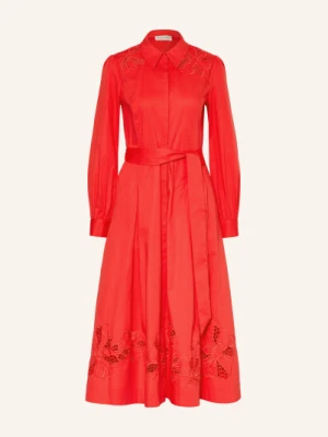 Phase Eight Sukienka Koszulowa Kim Z Koronką Ażurową rot