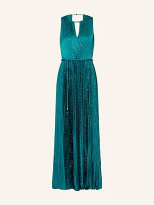 Phase Eight Sukienka Simara Z Plisami I Błyszczącą Przędzą gruen