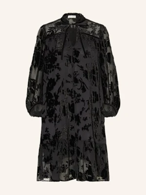 Phase Eight Sukienka Z Aksamitu Mila Z Wolantami schwarz