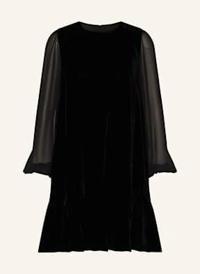 Phase Eight Sukienka Z Aksamitu Velvet Z Wolantami schwarz