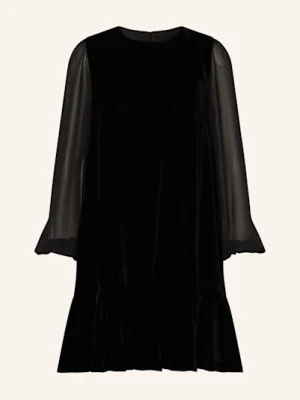 Phase Eight Sukienka Z Aksamitu Velvet Z Wolantami schwarz