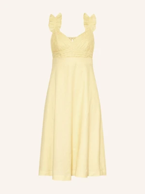 Phase Eight Sukienka Z Lnu Hannah Z Falbankami gelb