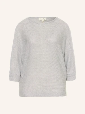 Phase Eight Sweter Cristine Z Błyszczącą Przędzą I Rękawami 3 / 4 silber SZARY