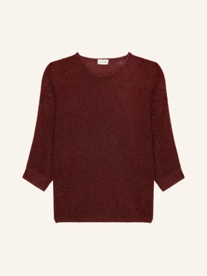 Phase Eight Sweter Metallic Christine Z Rękawami 3 / 4 I Błyszczącą Przędzą braun BRĄZOWY