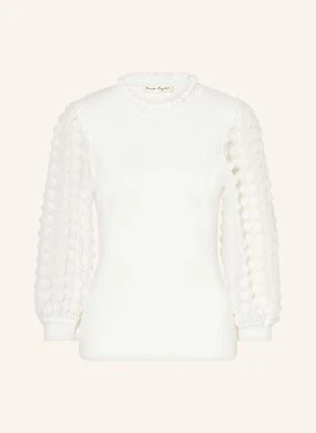 Phase Eight Sweter Shelly Z Falbankami weiss