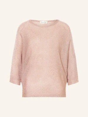 Phase Eight Sweter Z Błyszczącą Przędzą I Rękawami 3/4 rosegold
