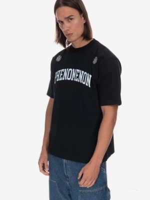 Phenomenon t-shirt bawełniany Collage Logo Mock kolor czarny z nadrukiem MHTDSJA01BK-BK