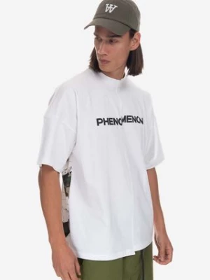 Phenomenon t-shirt bawełniany kolor biały wzorzysty MHTDSJA03WT-WT