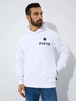 Philipp Plein Bawełniana bluza z kapturem z logo