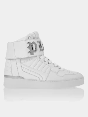 Philipp Plein Białe sneakersy Hi-Top Gothic rozmiar