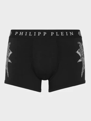 Philipp Plein Czarne bokserki Gothic