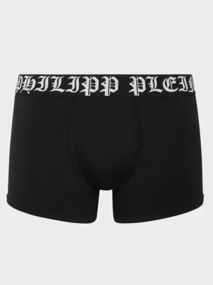 Philipp Plein Czarne bokserki z gotyckim logo