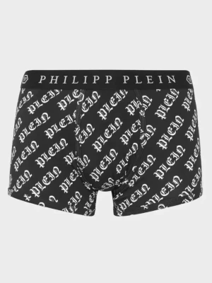 Philipp Plein Czarne bokserki z logo Gothic