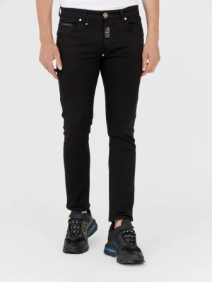PHILIPP PLEIN Czarne męskie jeansy, Rozmiar 31