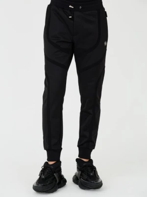 PHILIPP PLEIN Czarne męskie spodnie dresowe Jogging Trousers Basic, Rozmiar XL